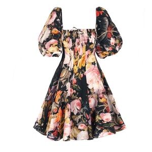 Selkie Fête des Fleurs Mini Day Dress 2x